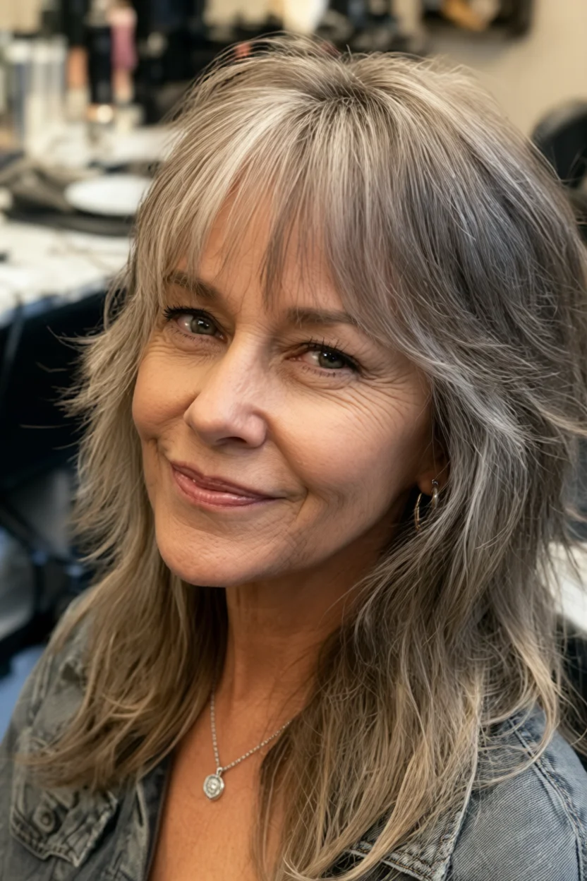 15 cortes de pelo shag para mujeres de 50 y 60 años que aportan volumen y rejuvenecen el rostro 9