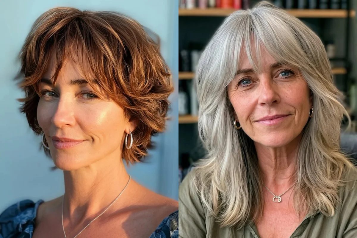 15 cortes de pelo shag para mujeres de 50 y 60 años que aportan volumen y rejuvenecen el rostro