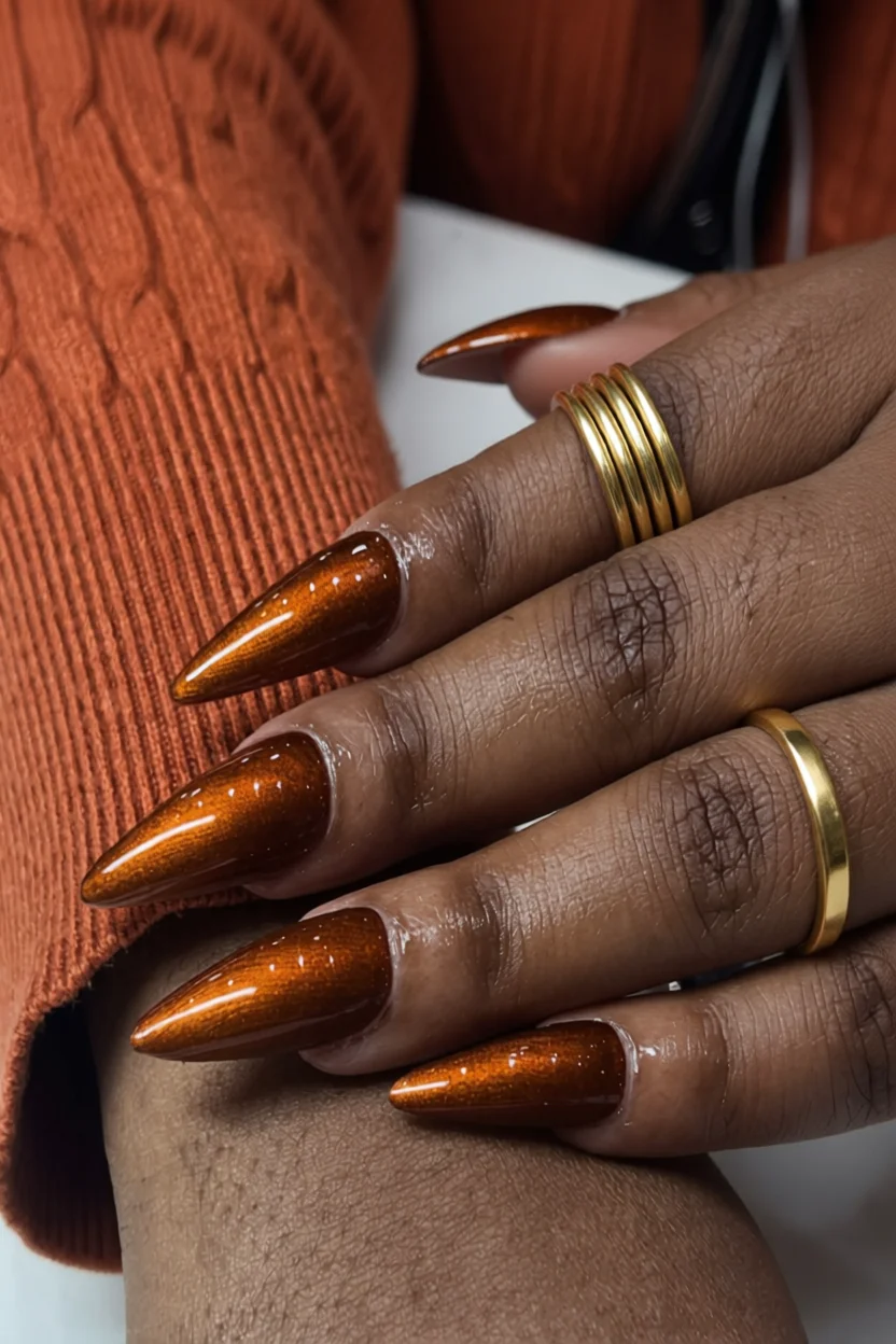 15 diseños de uñas inspirados en el chai especiado que son pura inspiración 8