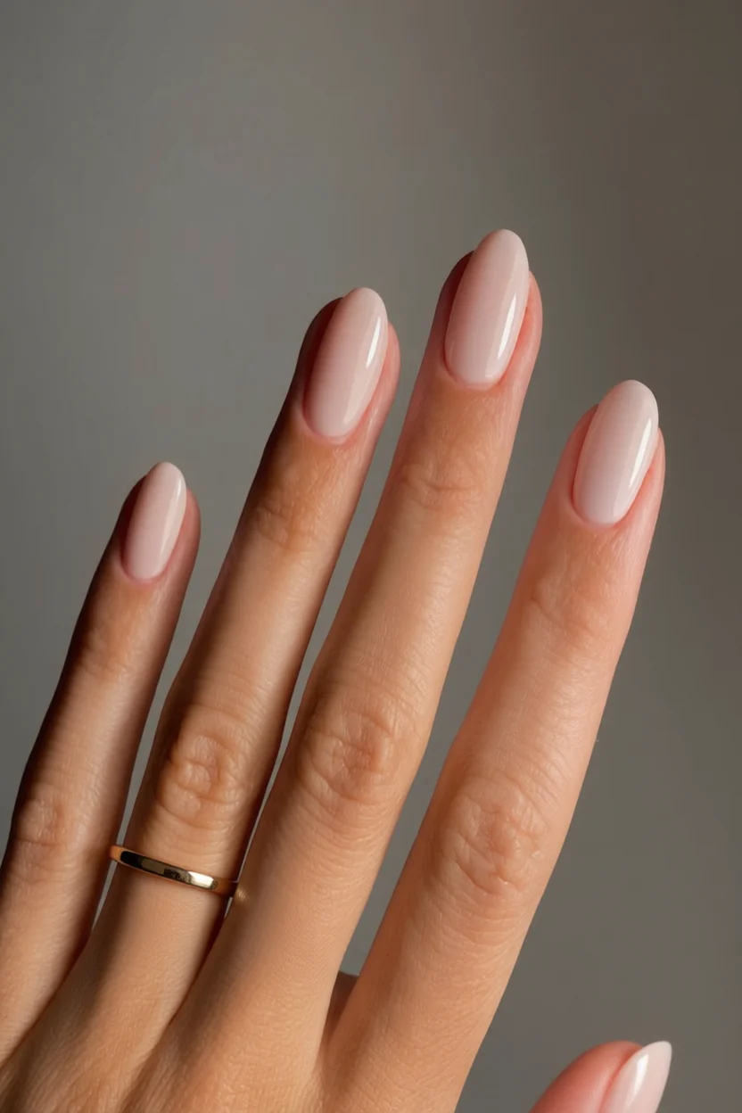 15 Uñas milky que parecen hechas de porcelana: tonos delicados y diseños soñados 6