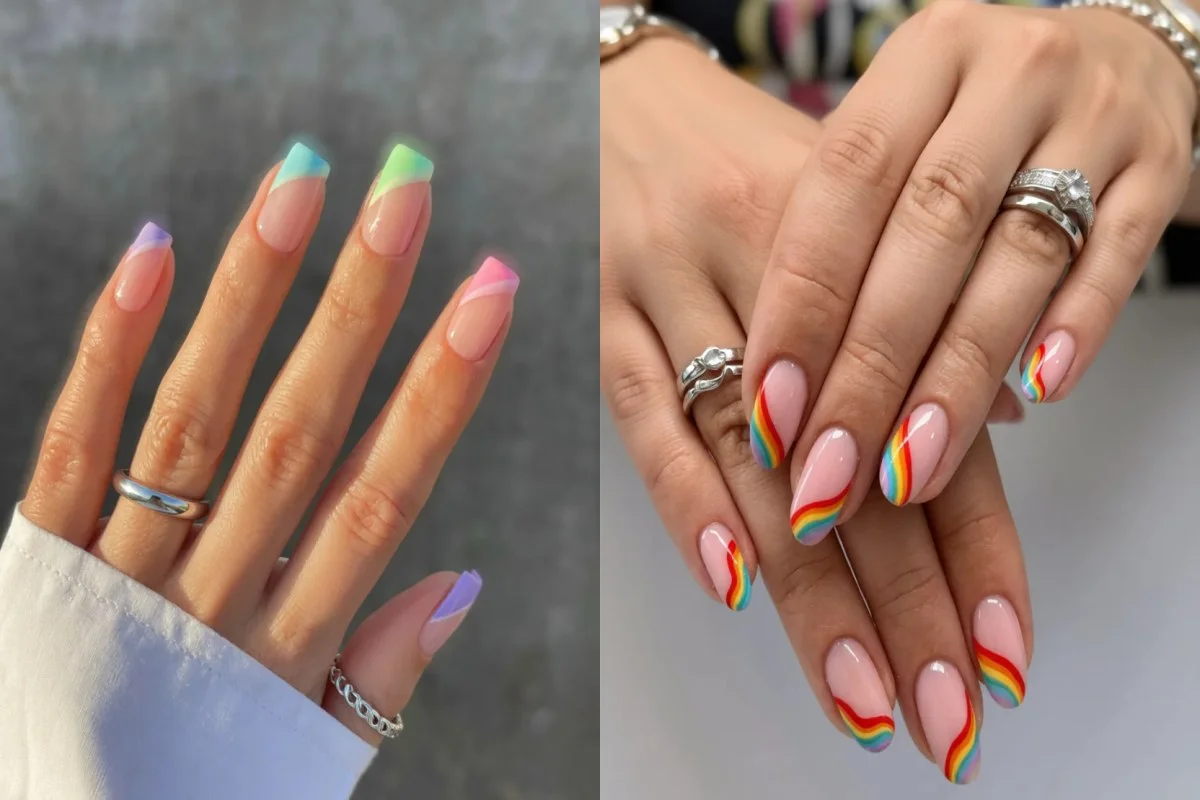 21 diseños de uñas arcoíris que llevan el color al máximo y alegran cualquier manicura