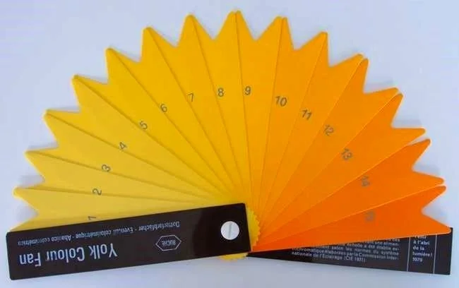 Escala de Roche para medir el color de la yema del huevo