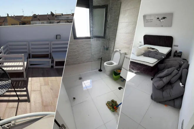Vivienda de vacaciones en San Pedro del Pinatar tras sufrir graves daños durante una estancia