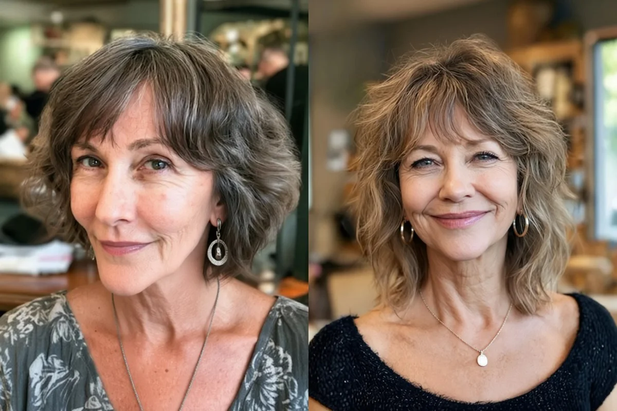 Buscas un corte fácil de llevar? 15 ideas de pelo shag que favorecen a las mujeres maduras