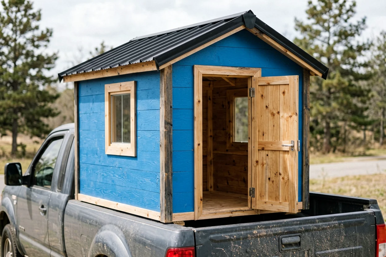 Convierte su camioneta en una tiny house móvil por menos de 1000 dólares… y lo logra en solo 10 días