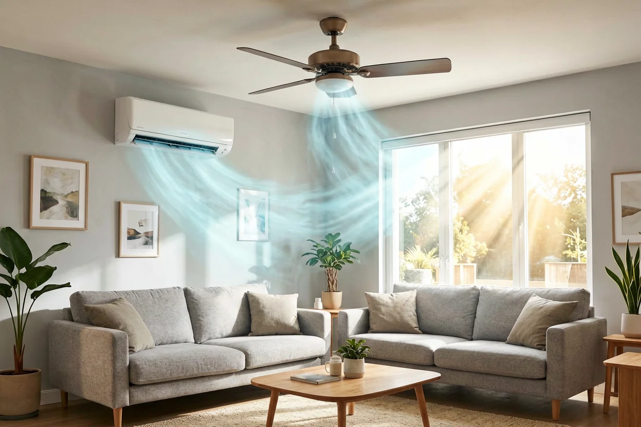 El truco de usar ventilador y aire acondicionado a la vez para ahorrar en la factura de la luz
