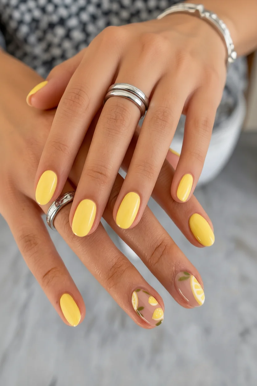 Estas 21 uñas inspiradas en frutas son todo lo que necesitas para una manicura alegre y diferente 8