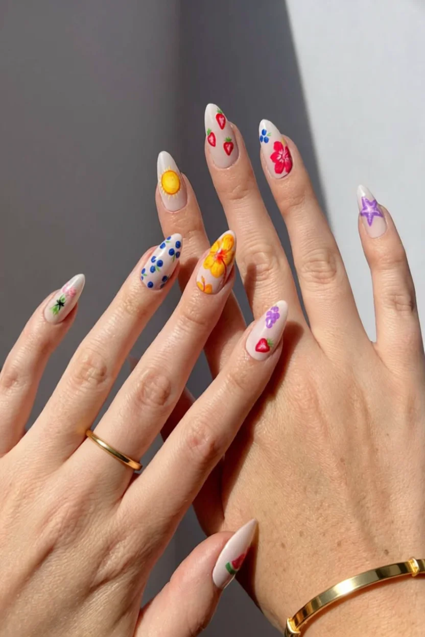 Estas 21 uñas inspiradas en frutas son todo lo que necesitas para una manicura alegre y diferente 10