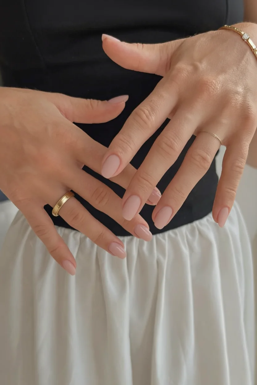 Uu00f1as francesas nude naturales con forma almendra