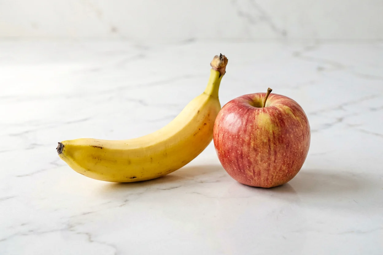Manzana o plátano: cuál de los dos sacia más (según una dietista)