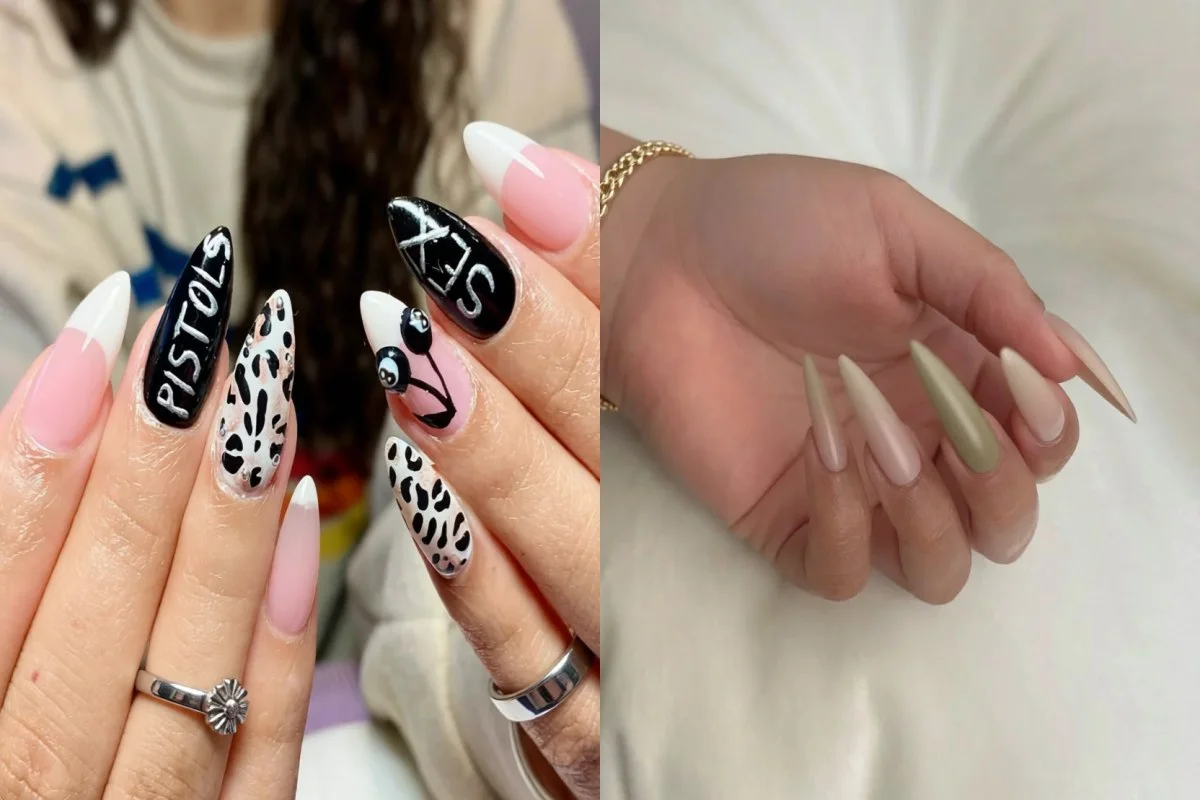 Te gustan las uñas llamativas? 15 diseños puntiagudos que llevan la manicura a otro nivel