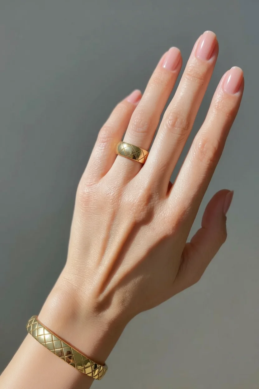 Uu00f1as ovaladas nude: estilo elegante y discreto