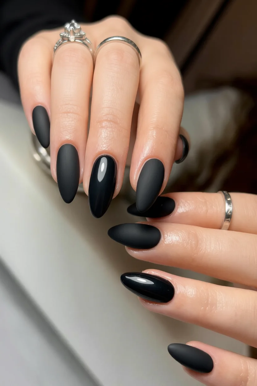 Uu00f1as negras que impresionan! 20 diseu00f1os que van mucho mu00e1s allu00e1 de lo tradicional 5